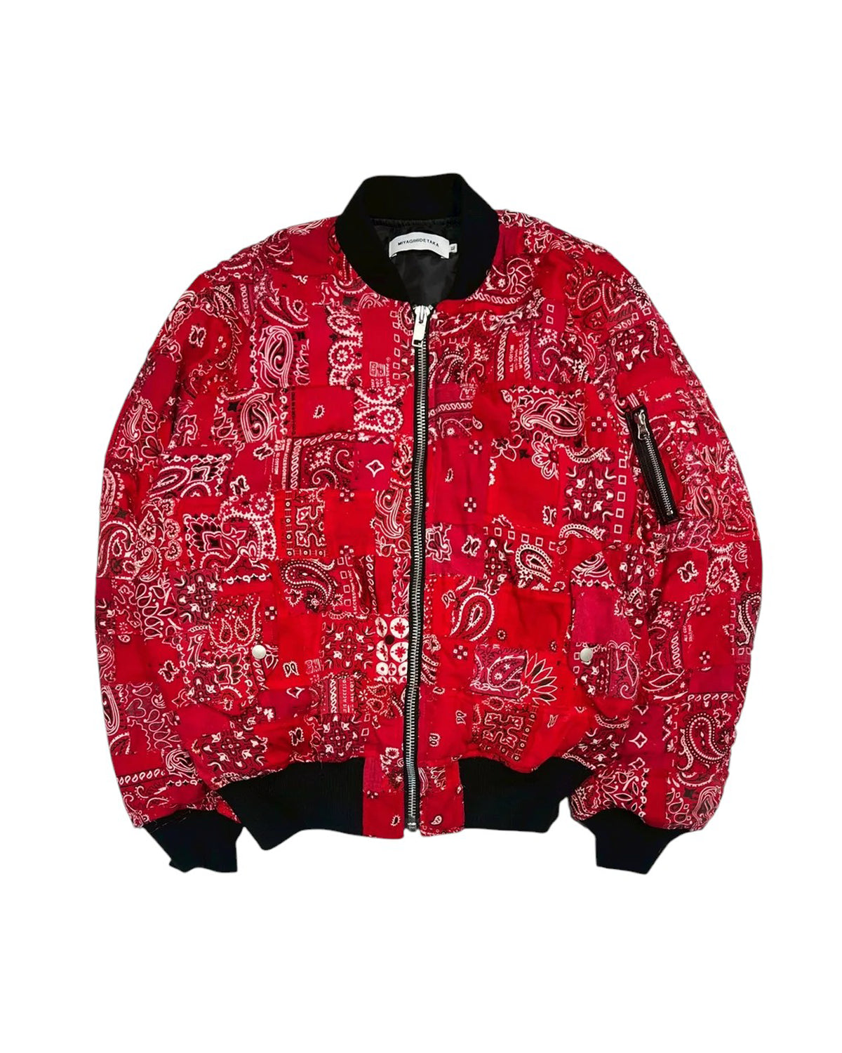 MIYAGIHIDETAKA -Rafu-  / Bandana Patchwork MA-1 (MH055)