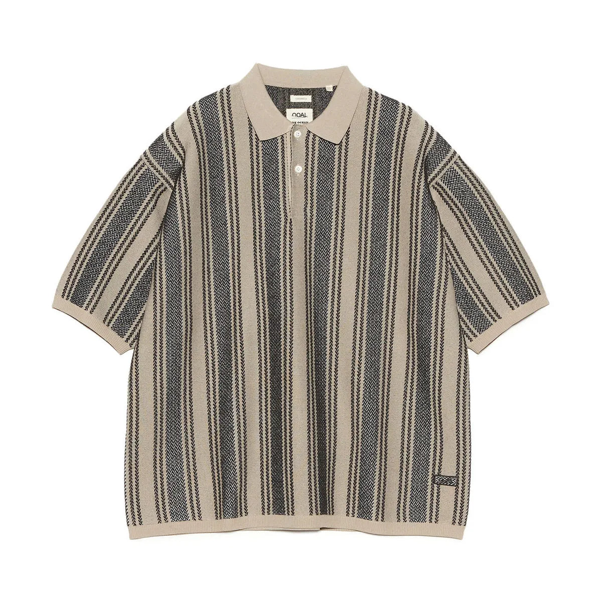 ナナミカ ポロセーター SUJS240E M ブラック ポロシャツ ボーダー nanamica_Knit_Polo_Sweater_S26