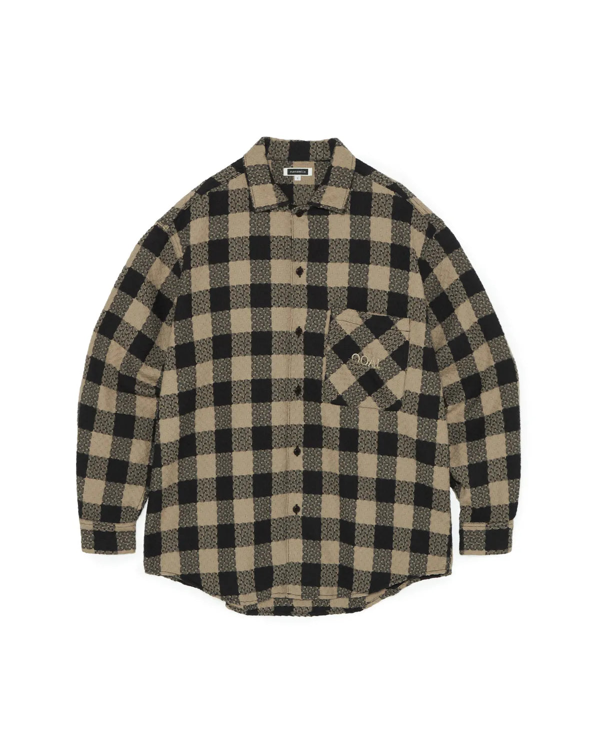 nanamica の OOAL Block Check Jacquard Shirt (S26FG017)