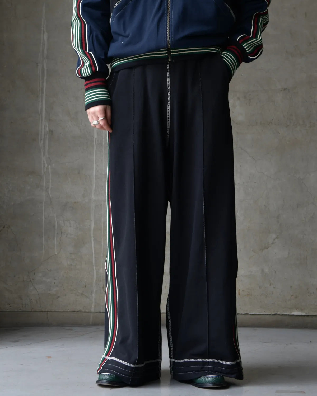 NICHOLAS DALEY / WIDE LEG TRACK PANTS (ND-26SS-TRP-CTP)