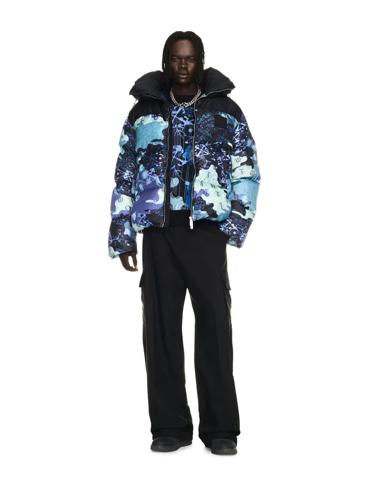 Off-White™ / CAMO NYL RIP DOWN PUFFER (OMEF24-RTW0231)