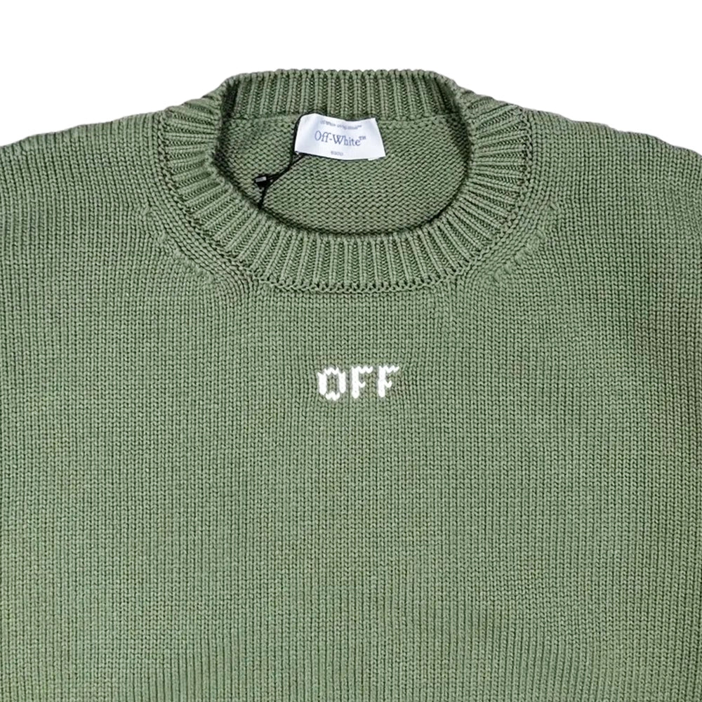 Off-White™ / STITCH ARR DIAGS KNIT CREWNEK (OMHF24-RTW0317)