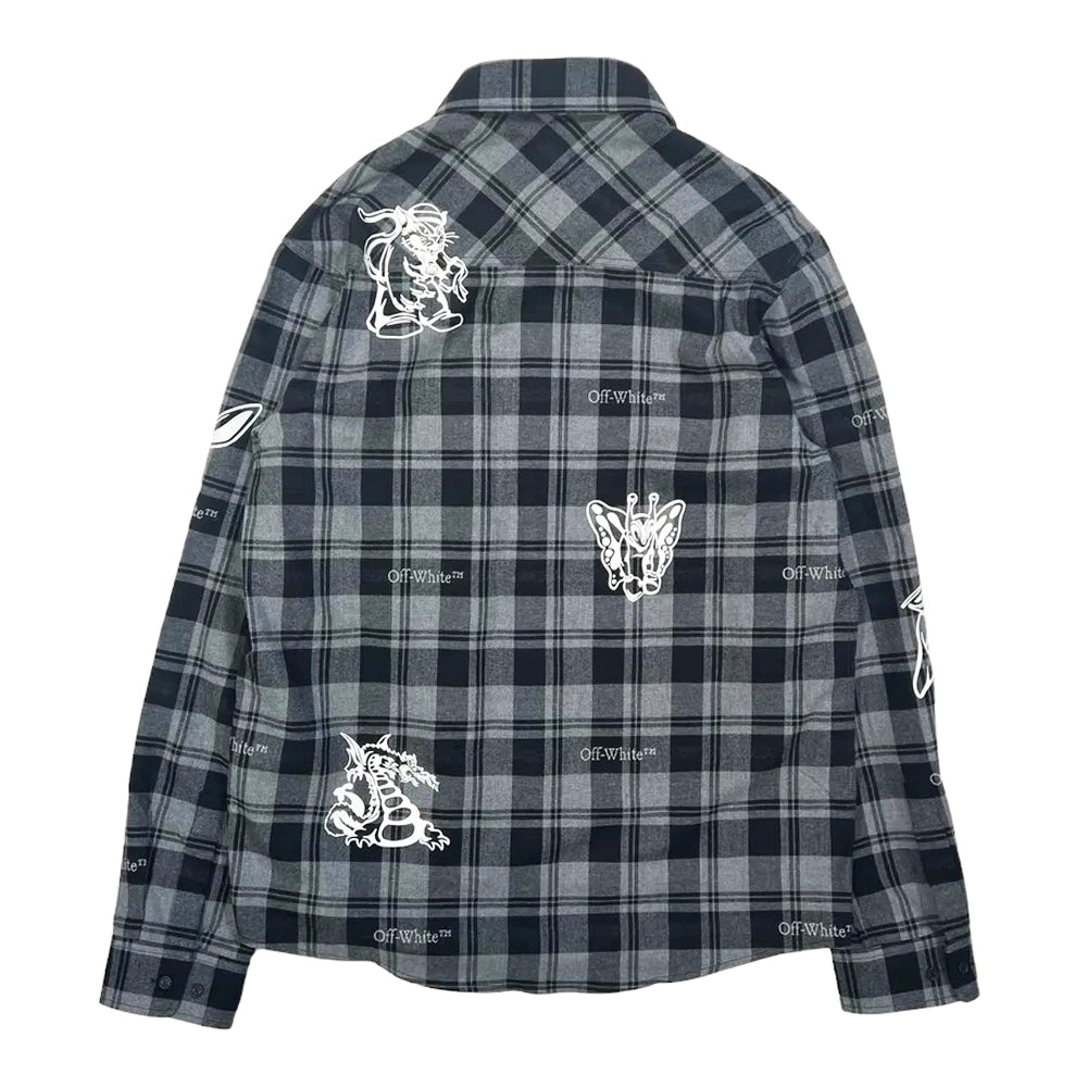 Off-White™ / CHARACTER CHECK FLANN SHIRT (OMGF24-RTW0278)