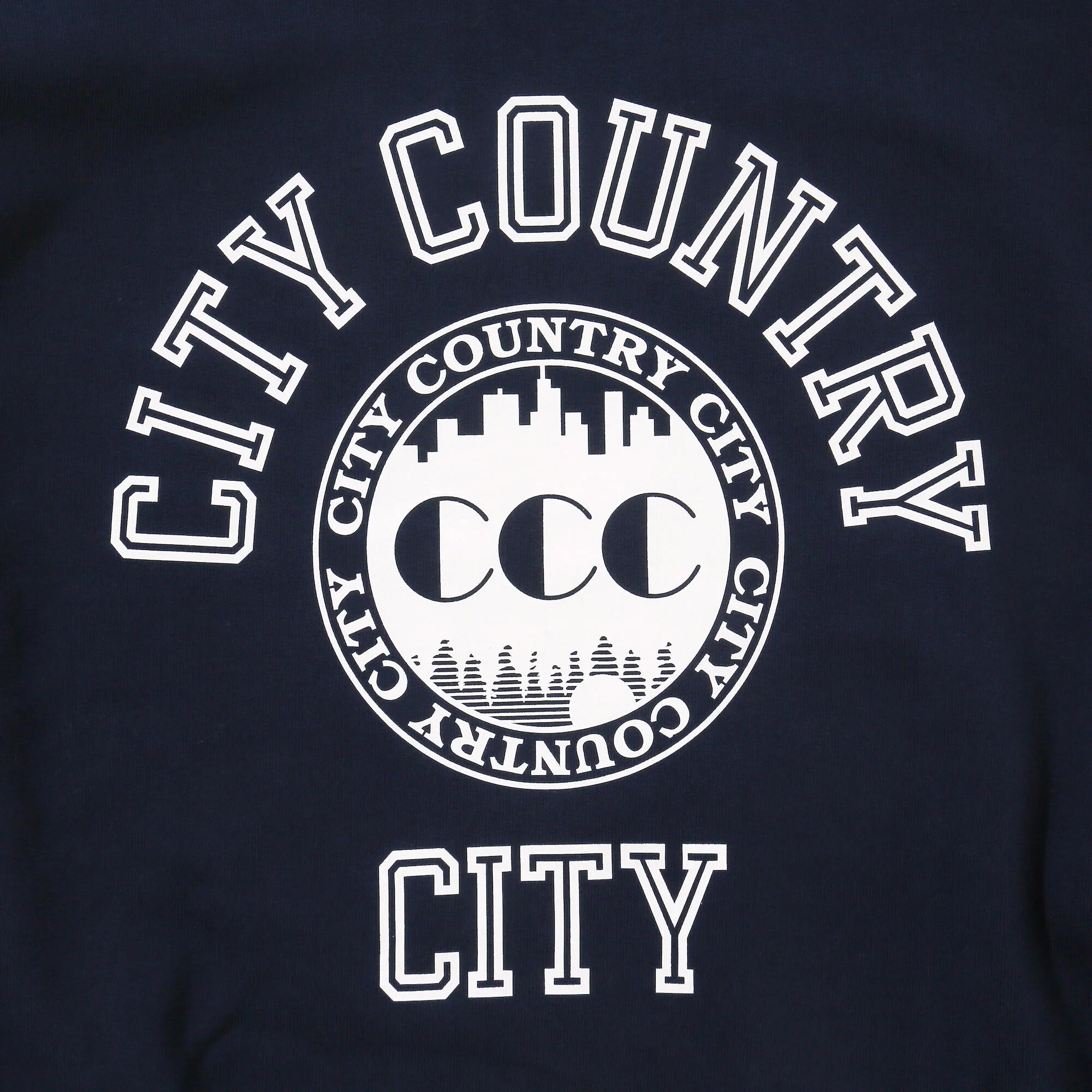 CITY COUNTRY CITY/COTTON SWEAT SHIRT COLLEGE LOGO 