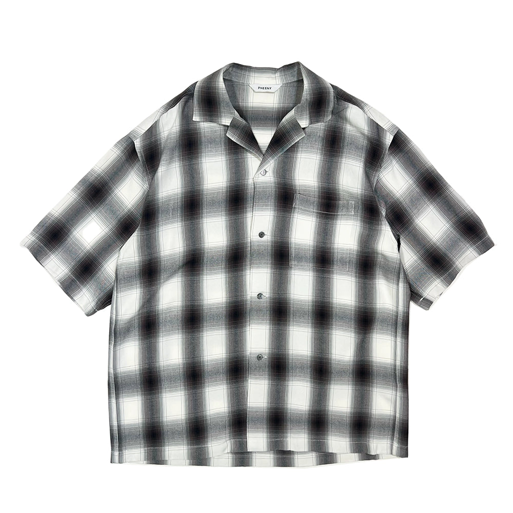 PHEENY（フィーニー） / Rayon ombre check S/S shirt |公式通販 JACK ...