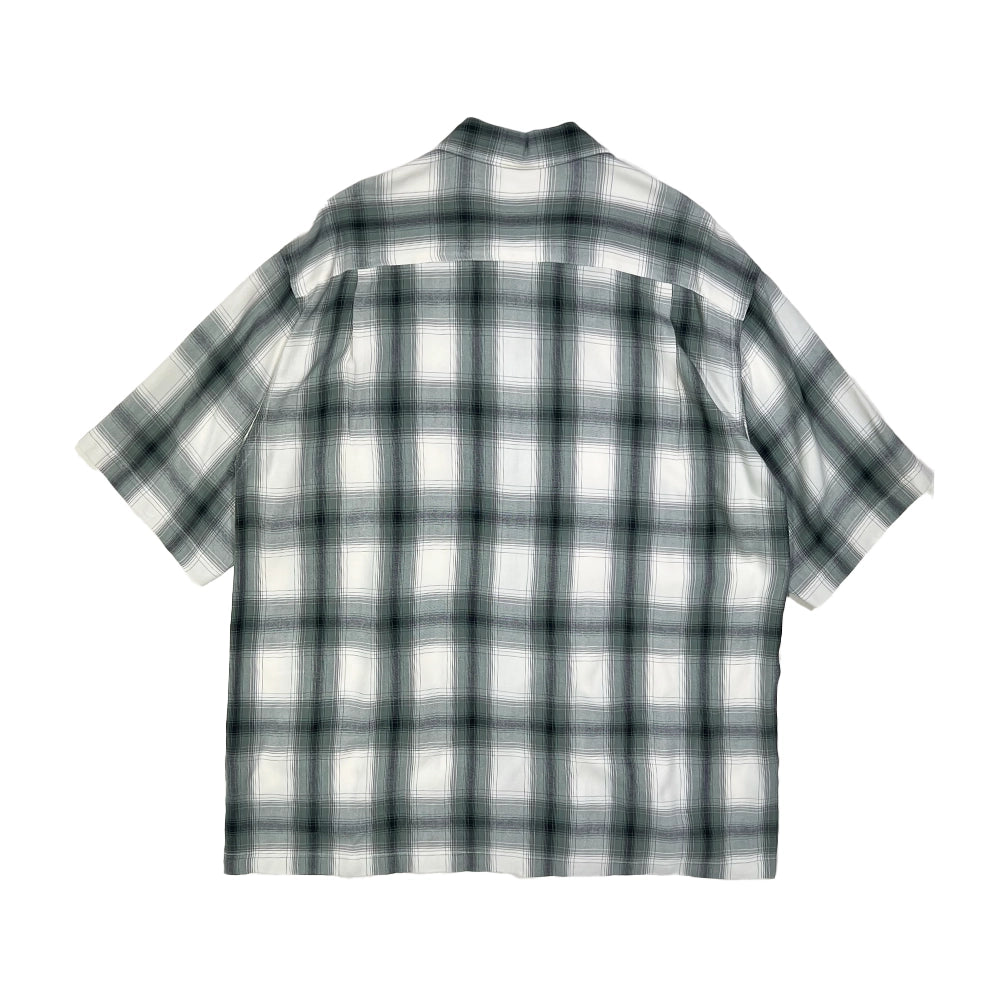 PHEENY / Rayon ombre check S/S shirt