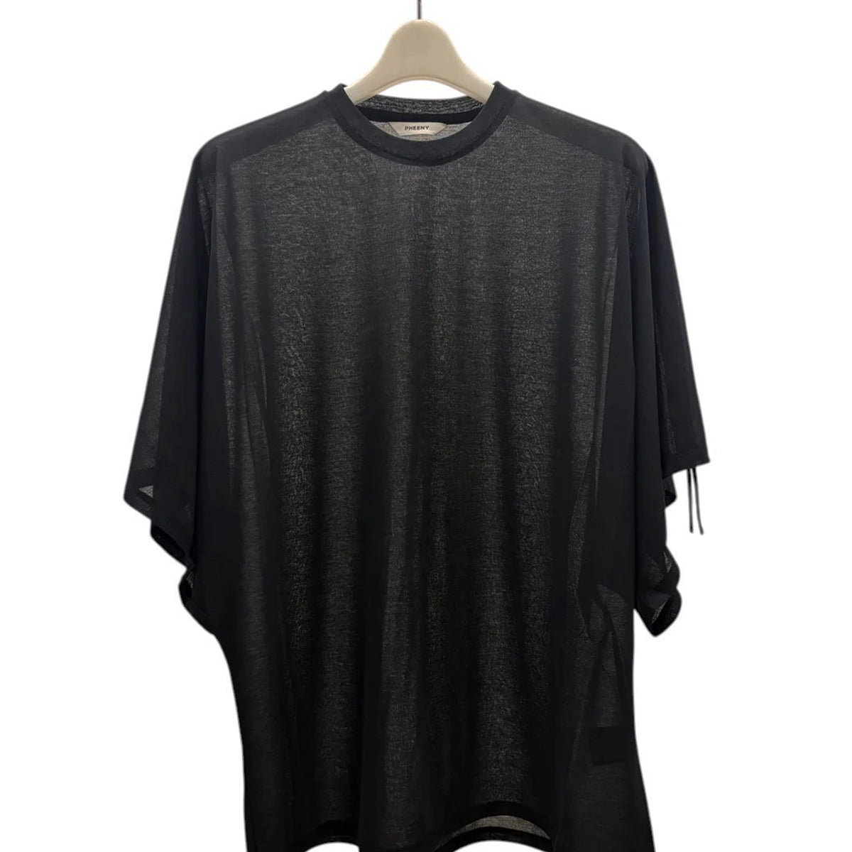 PHEENY（フィーニー） / Sheer Jersey Gathered Shoulder Top |公式