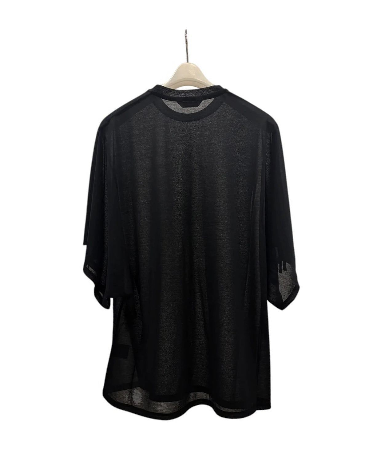 PHEENY / Sheer Jersey Gathered Shoulder Top (PS26-CS23)