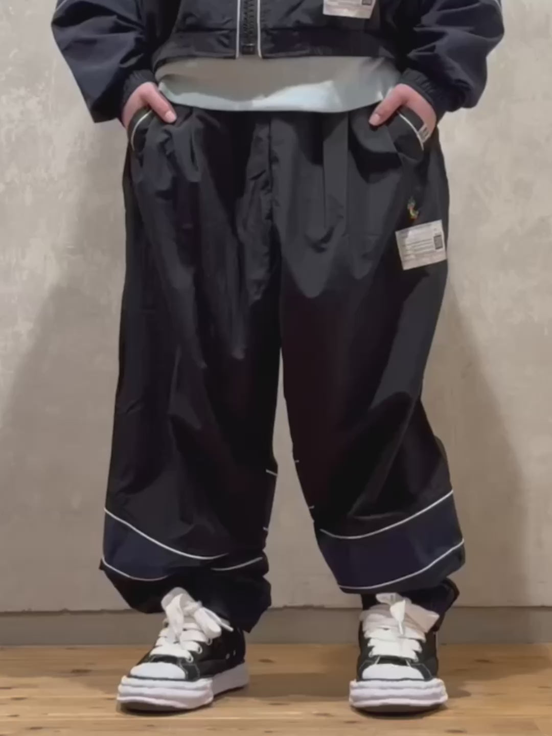 Maison MIHARA YASUHIRO / Nylon Track Pants (A14PT592)