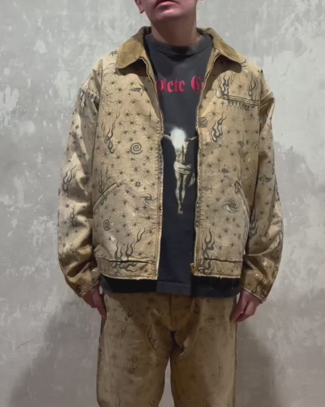 【Saint Mxxxxxx】+Dr. Woo コットンジャージースウェットシャツ SAINT MXXXXXX + Dr. Woo コットンジャージー スウェットシャツ