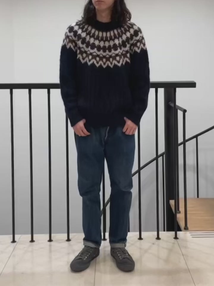 BATONER / Men MOHAIR NORDIC CREW NECK | 公式通販・JACK in