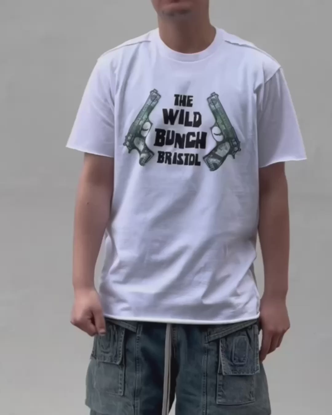 WILD BUNCH × AKA SIX × FRAGMENT / T-SHIRT -GUN (TSGW01)