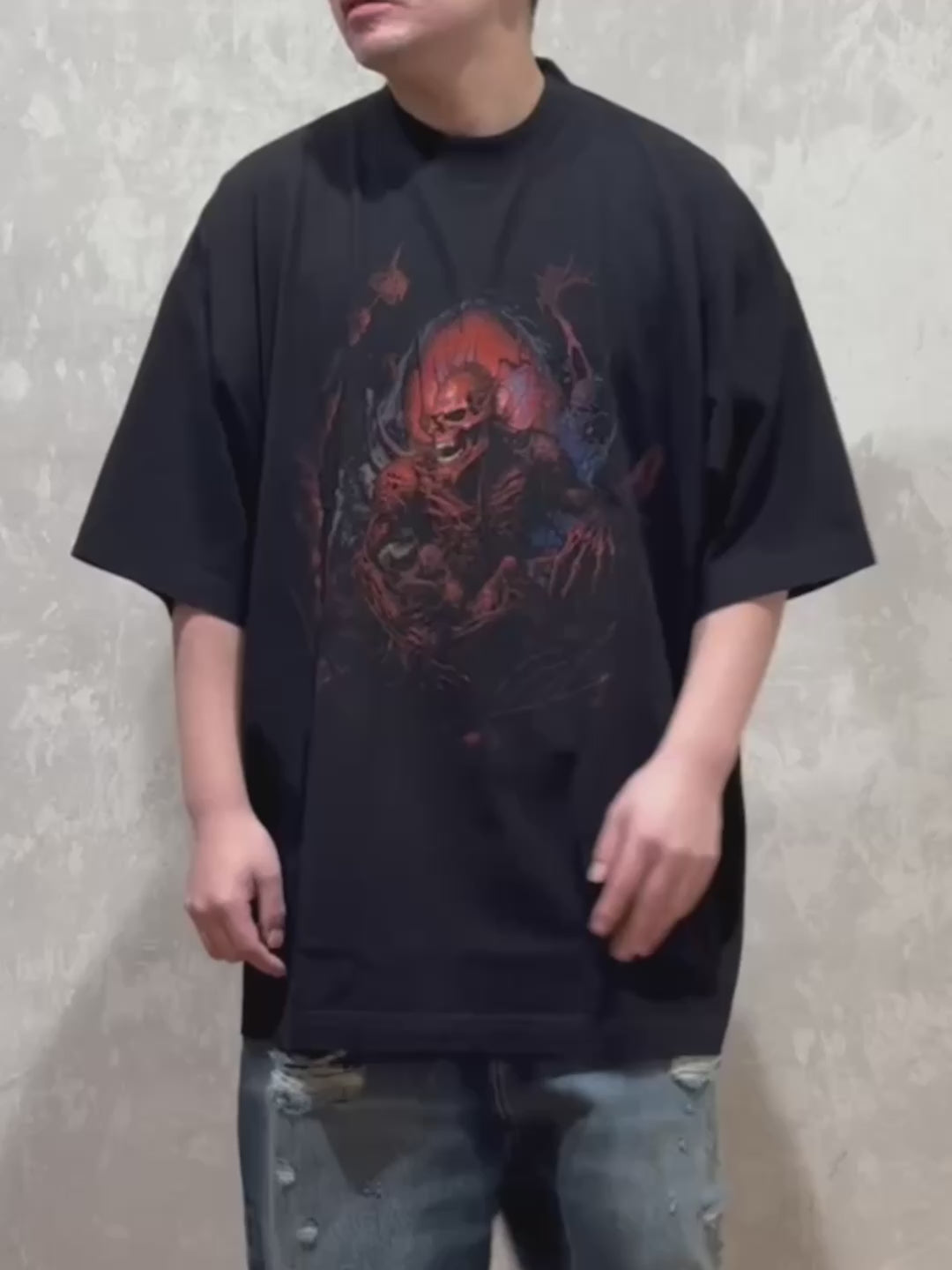 VETEMENTS / BACKS TREETBOYS OVERSIZED T-SHIRT (UA66TR620B1000)