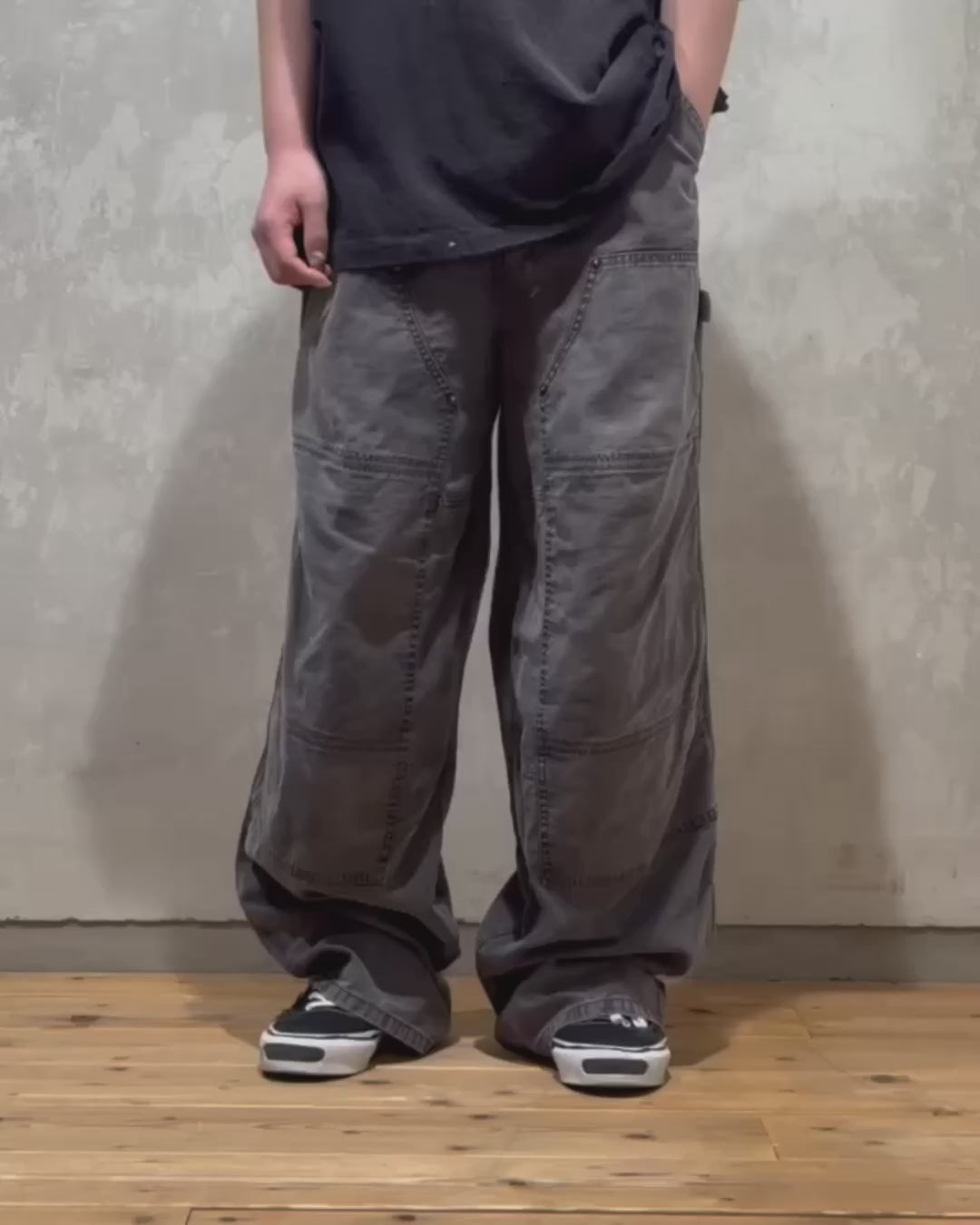 美品　KAMIYA 25SS Satin Painter Pants 美品 KAMIYA 25SS Satin Painter Pants カミヤ KAMIYA Stain Painter