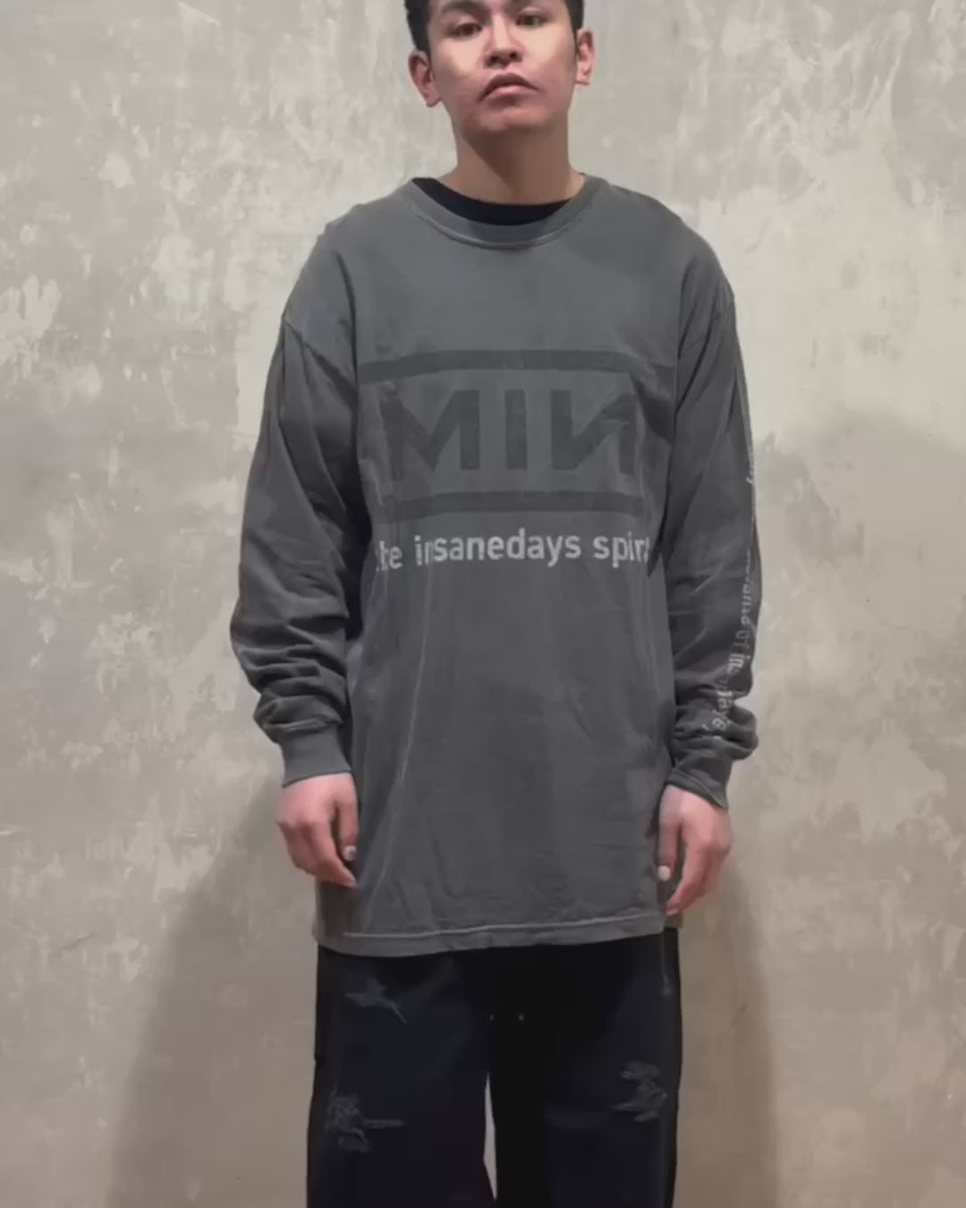 MINUS (マイナス) / Bootleg Long Sleeve(BALLADE)10YEARS BLACK