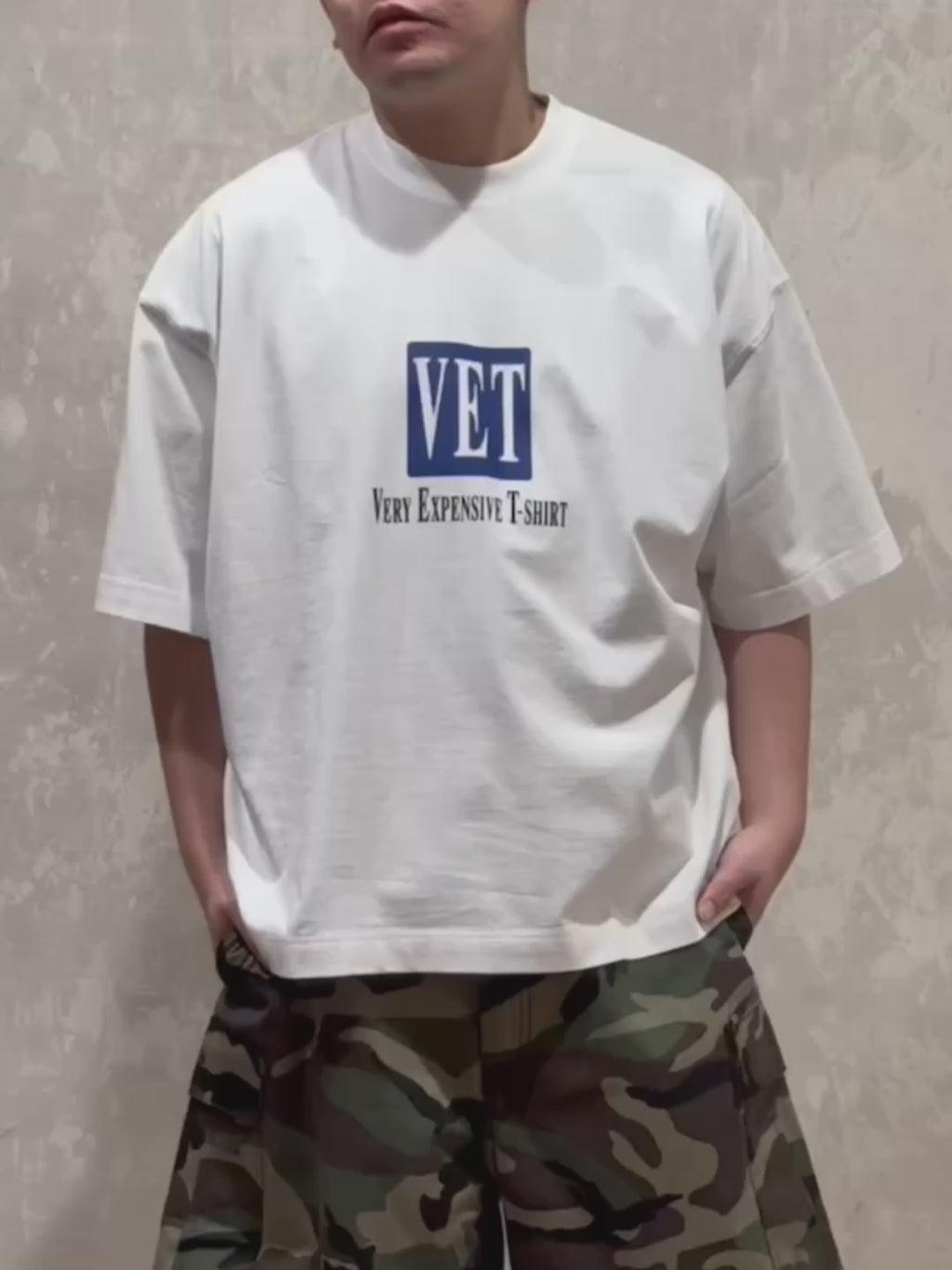 VETEMENTS / VET CROPPED CROPPED BOXY T-SHIRT (UA66TR685W1000)