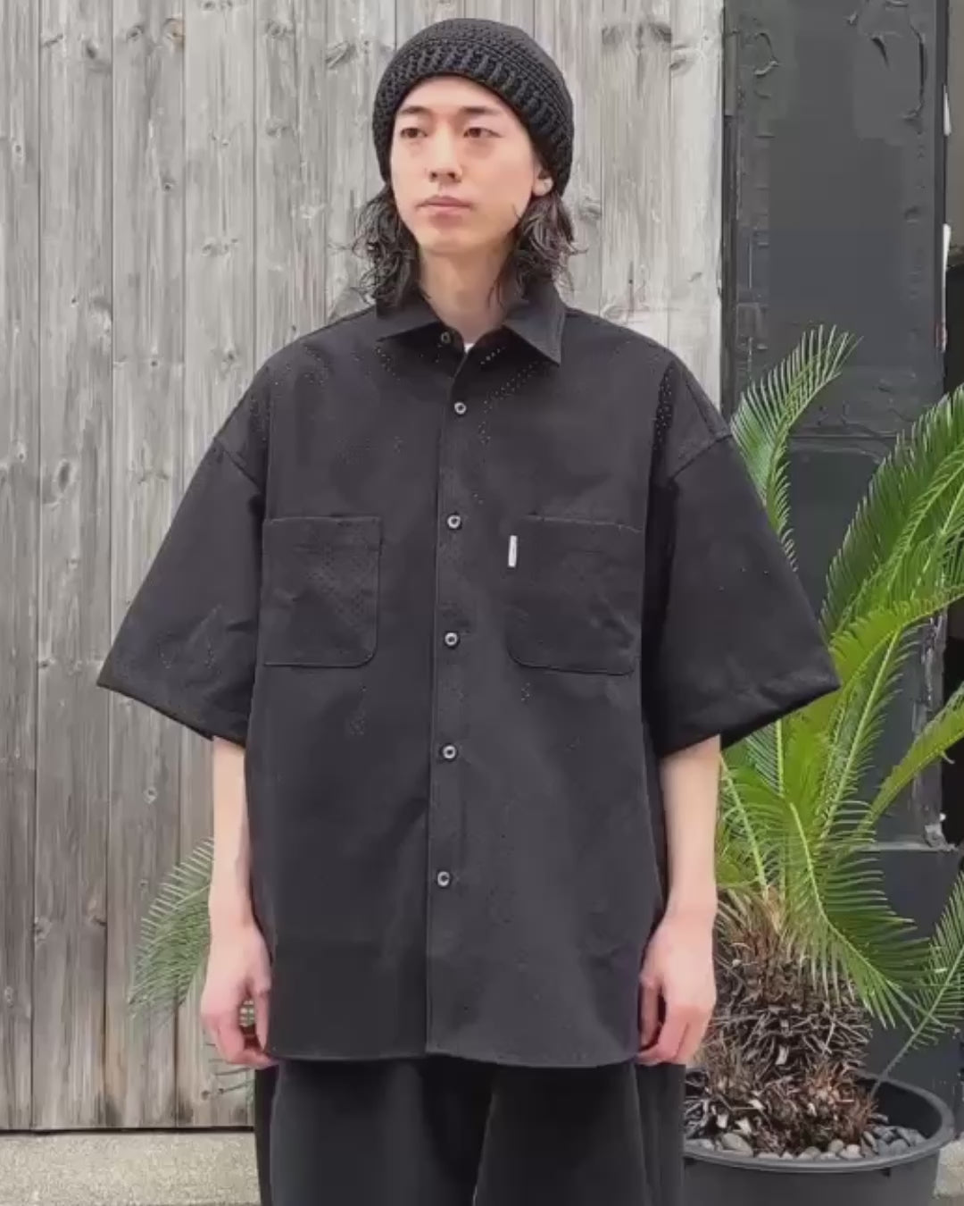 COOTIE クーティー シャツ サイズ:S / 25SS パンチング フェイク