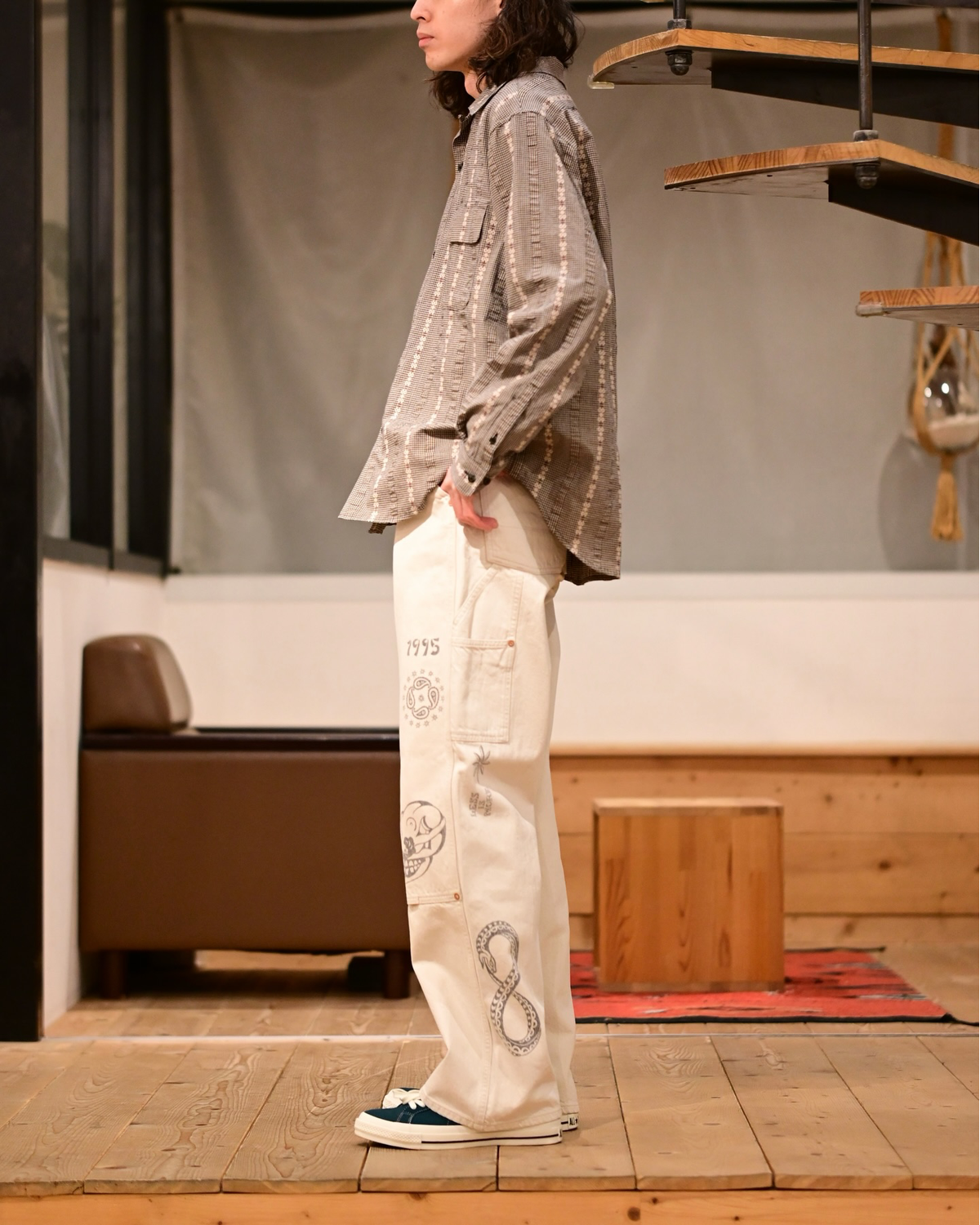 SUGARHILL × TATTOO STUDIO YAMADA / TATTOO FLASH PRINT MODERN DENIM PAINTER (26440417)