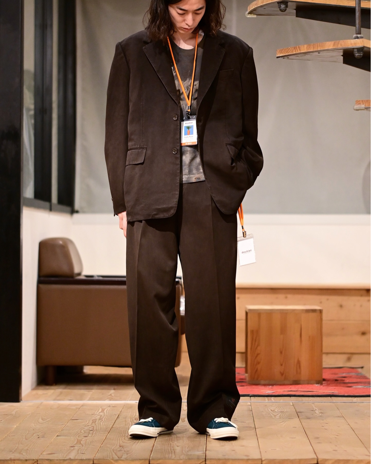 doublet / MUD-DYED WIDE TROUSER (26SS02PT339-1)