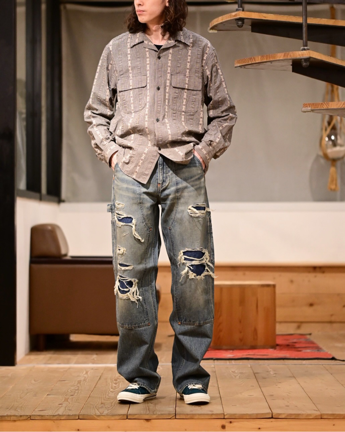 SUGARHILL / DISTRESSED MODERN DENIM PAINTER (26440433)