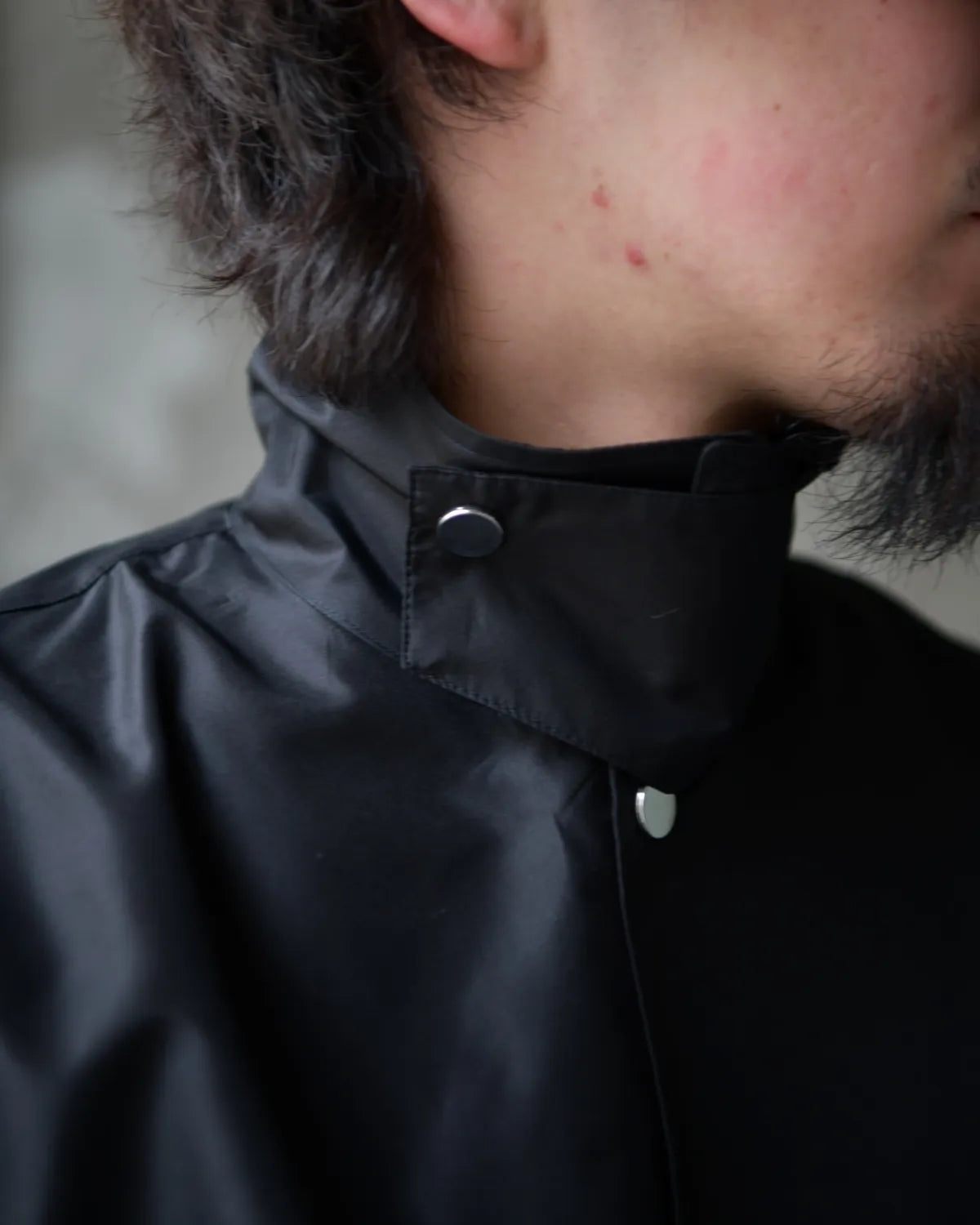 MARKAWARE / SILK TAFFETA COACH JACKET (A26A12BL02C)