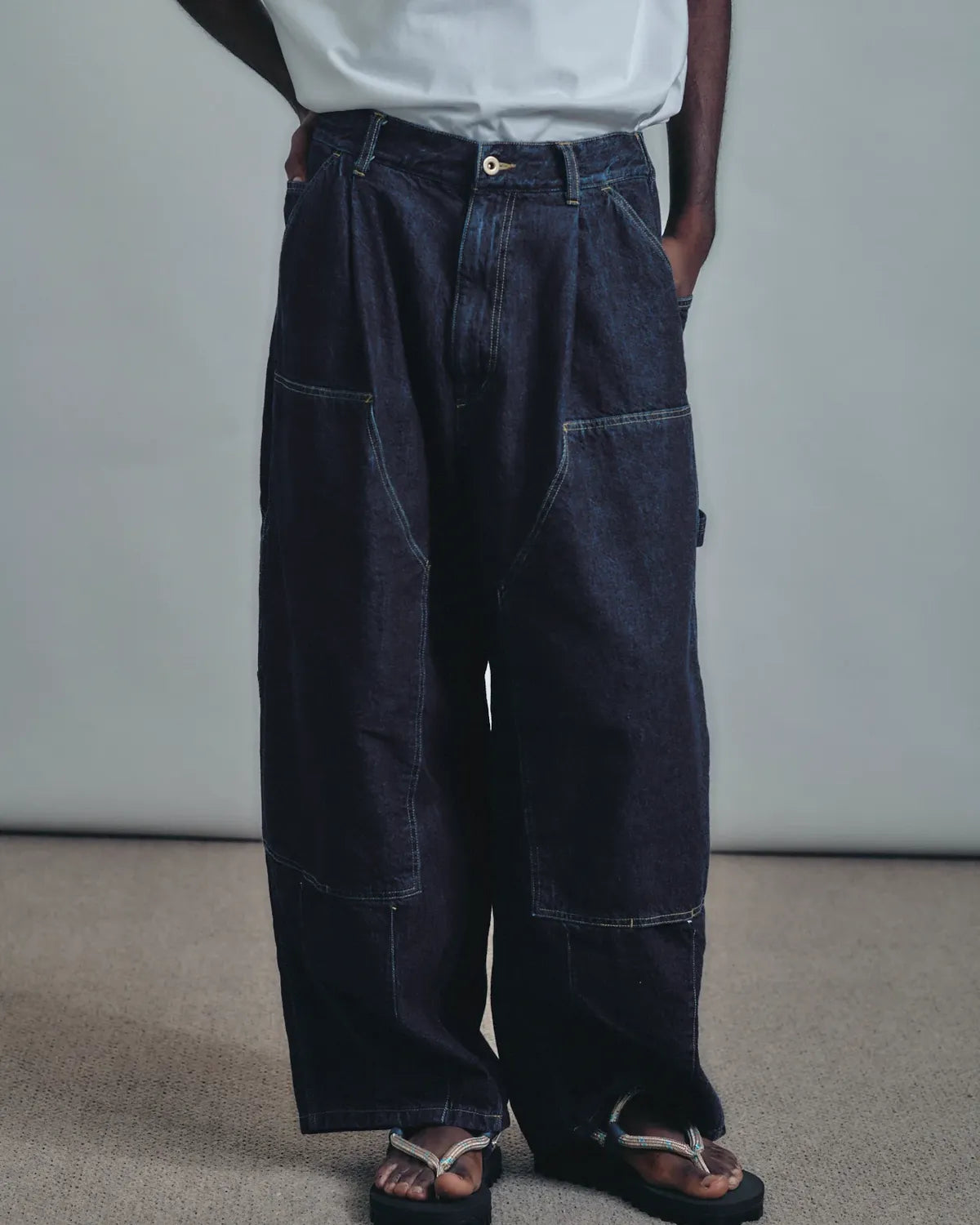 is-ness / Double-Knee Balloon Painter Pants (26SS_12_1008SSBALOONPT01)