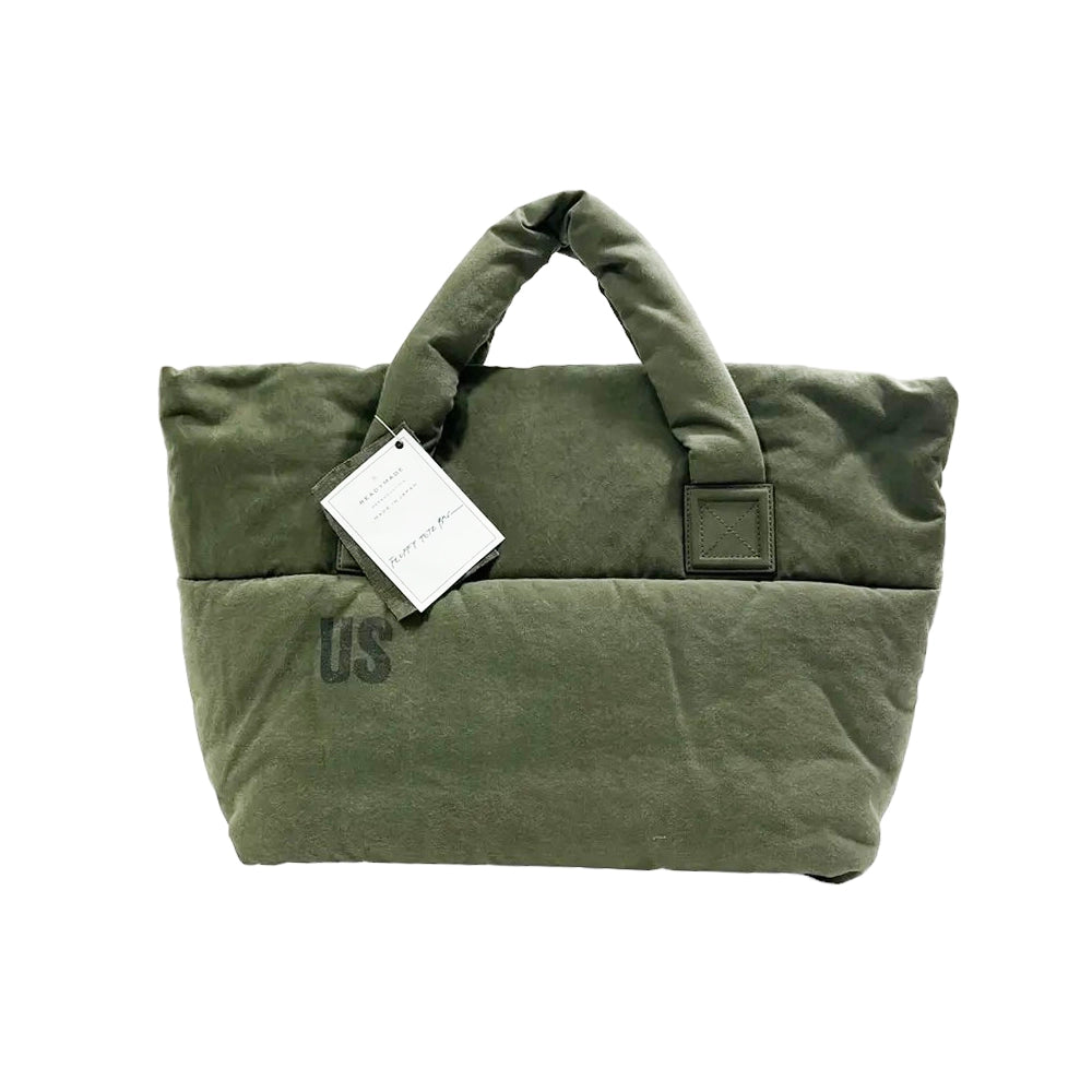 READYMADE / FLUFFY TOTE BAG L / KHAKI (RE-CO-KH-00-00-254)