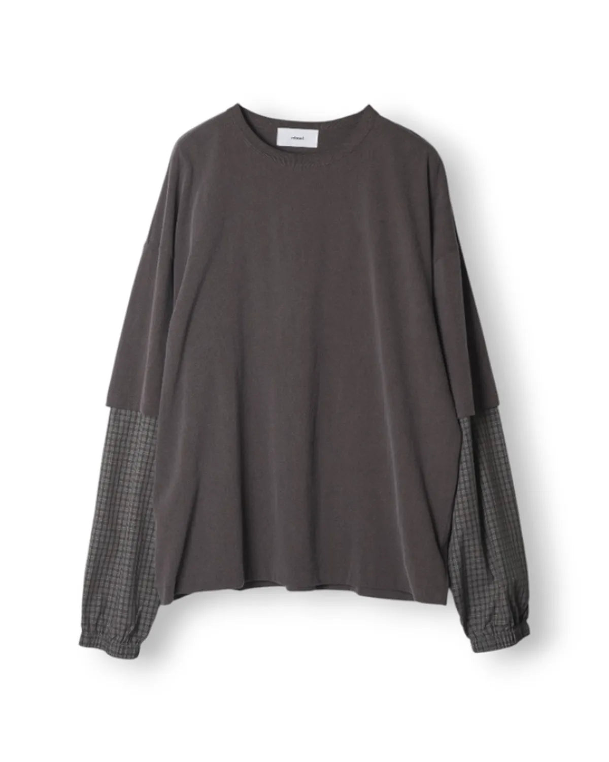 refomed の FRESH MAN LAYERED TEE "CHECK" (RECU-068)