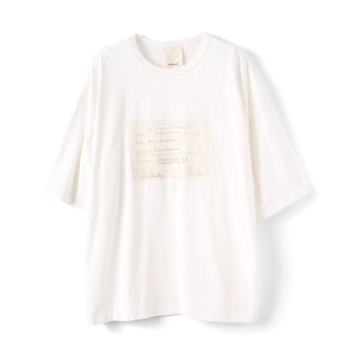 refomed （リフォメッド）/ RAILWAY TICKET TEE | 公式通販・JACK in