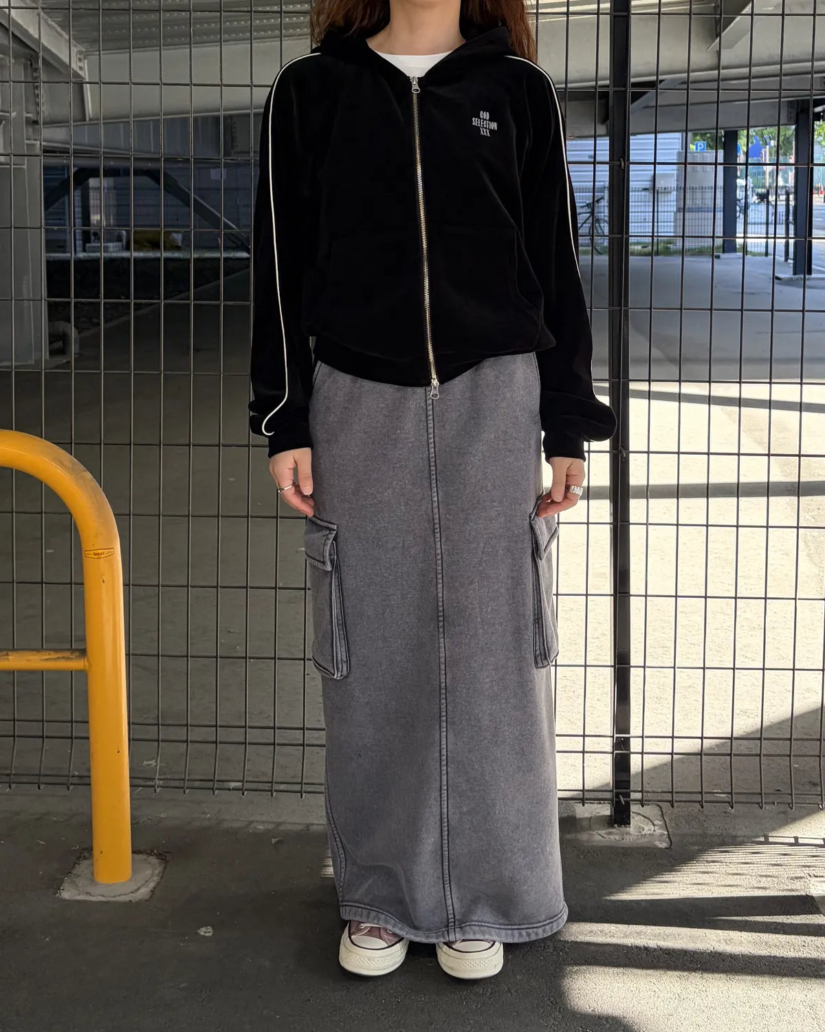GOD SELECTION XXX / VELOUR ZIP HOODIE (GXL-A26-CS-01)