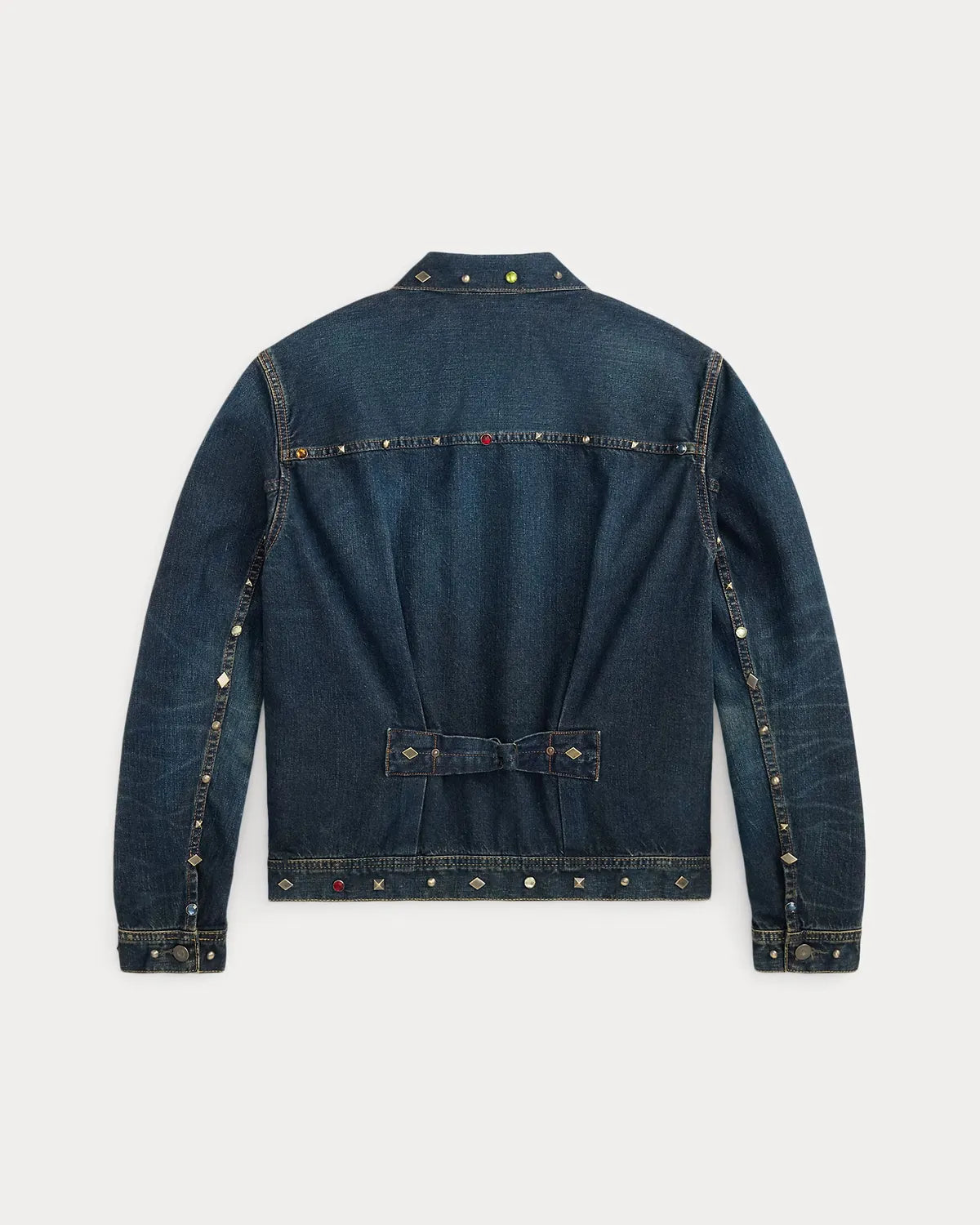 RRL / Ridgewood スタデッド デニム トラッカー ジャケット (MNRROTW16020215)