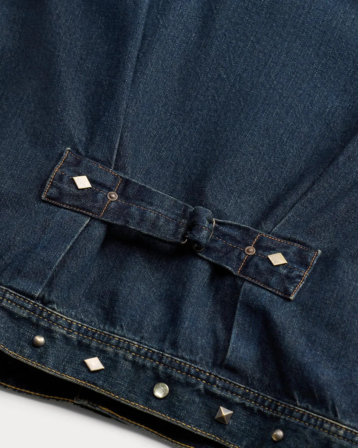 RRL / Ridgewood スタデッド デニム トラッカー ジャケット (MNRROTW16020215)