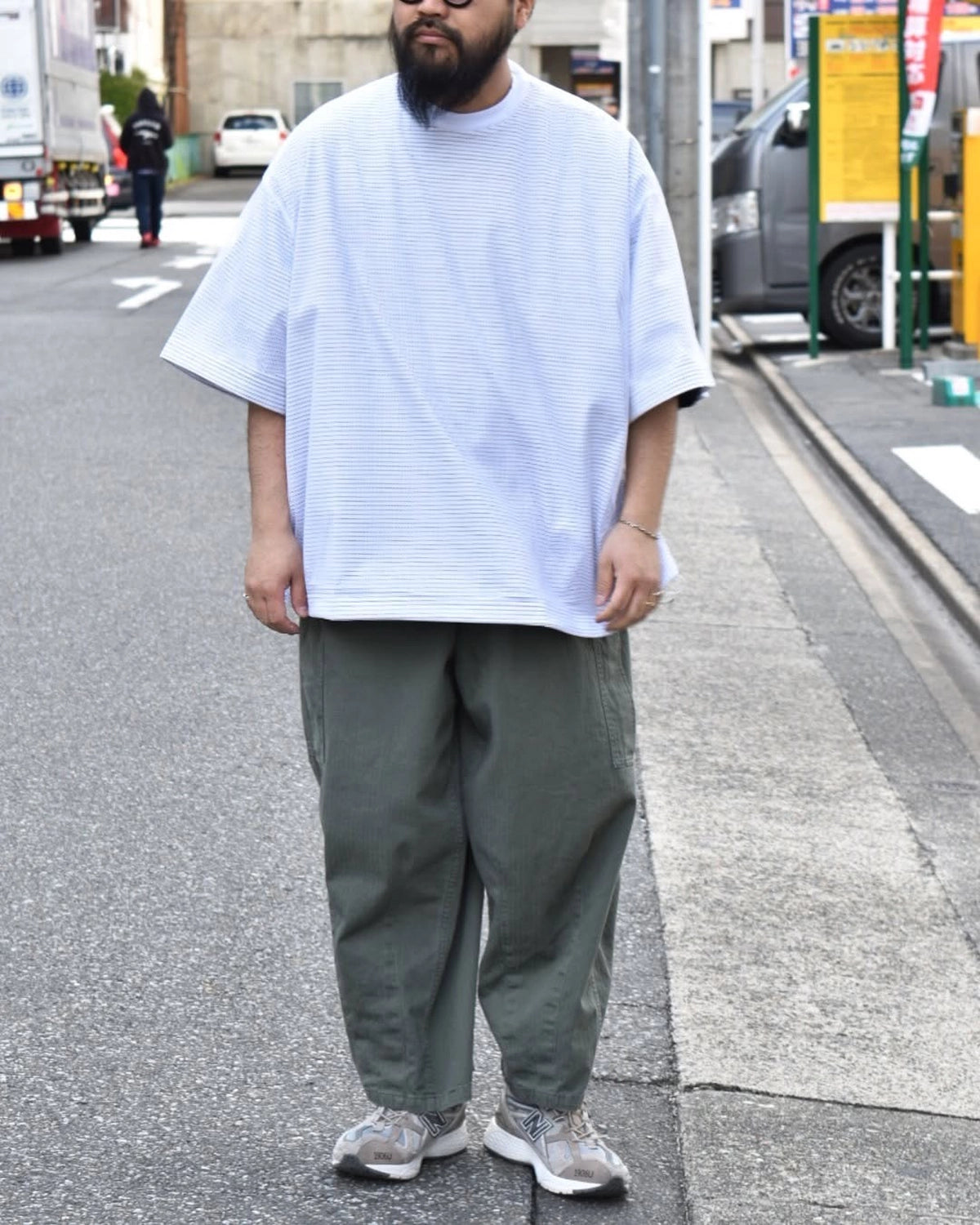 is-ness / BALLOON DOUBLE LAYERED MESH T-SHIRT (25SS_07_1006SSCS08-2)