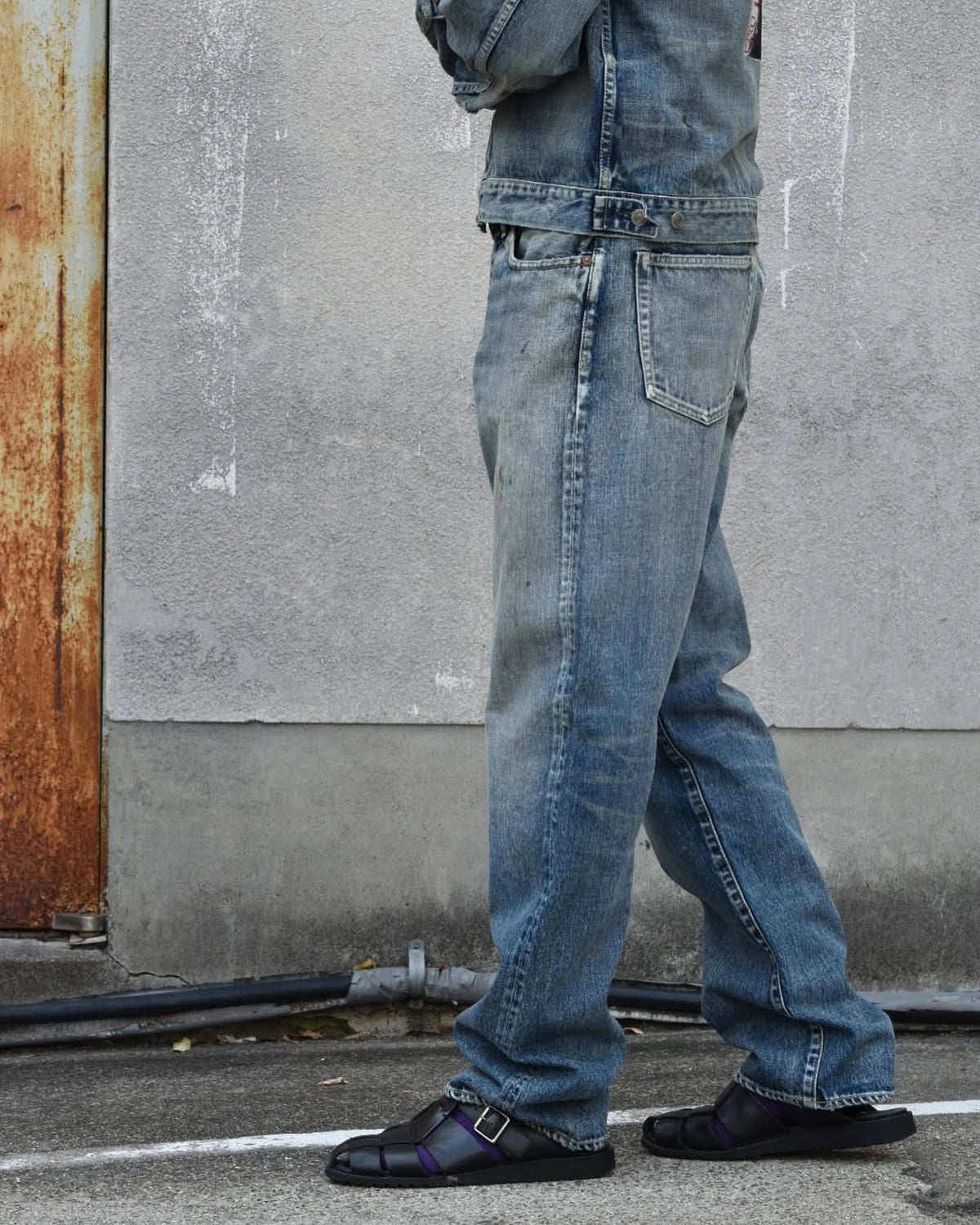 MINEDENIM × MARVIN / “Typo Print” Denim 5Pocket USD (MND-MRV009)