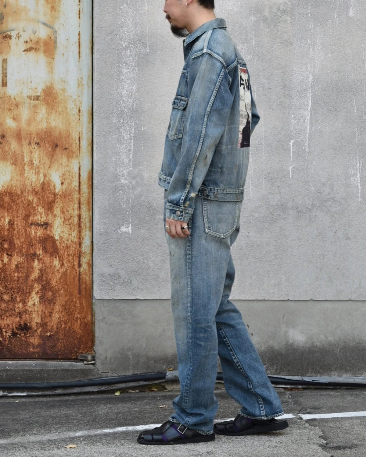 MINEDENIM × MARVIN / “Typo Print” Denim 5Pocket USD (MND-MRV009)