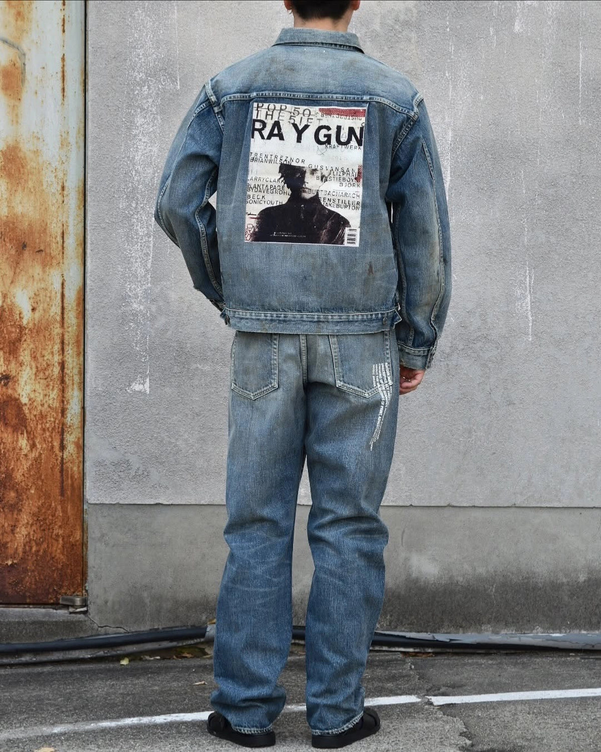 短丈 MINEDENIM Flannel blouson ブラック スケーター メンズ
