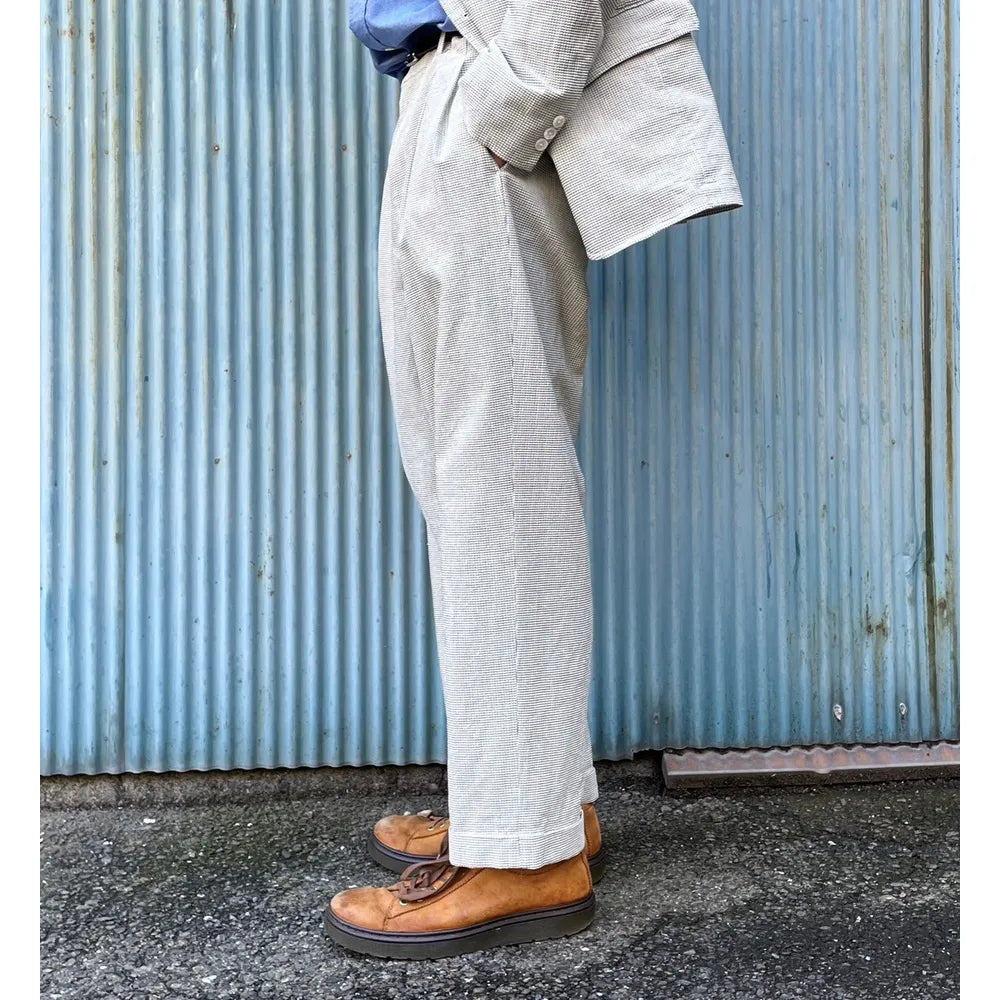A.PRESSE(アプレッセ) / Vintage Honeycomb Wide Tapered Trousers