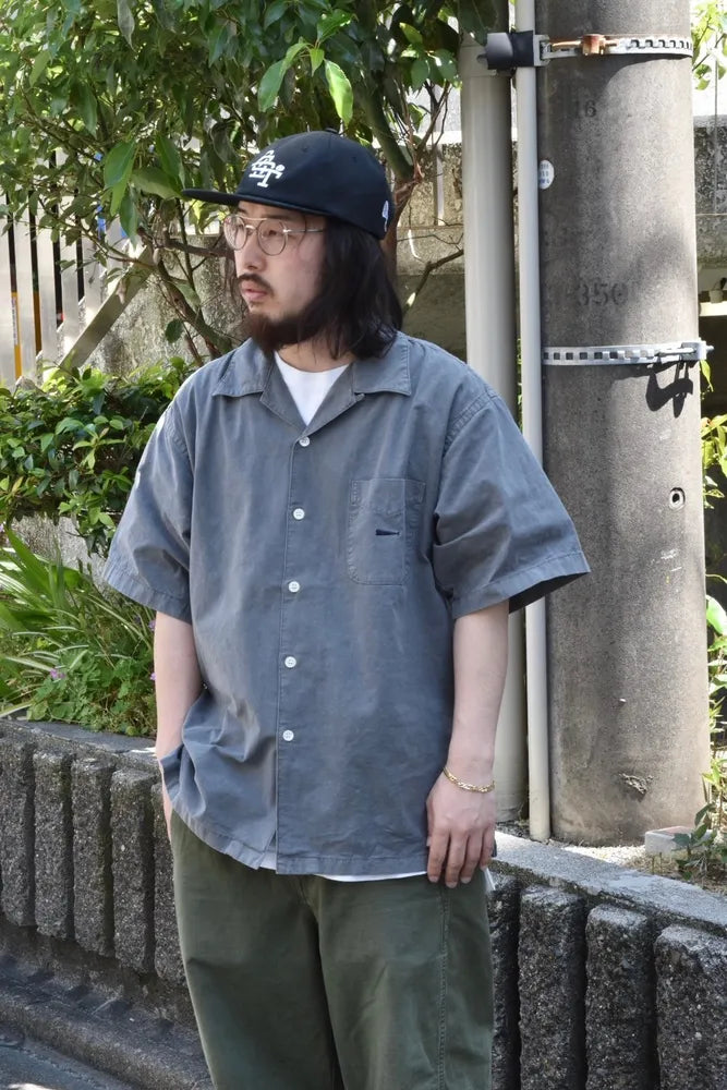 DESCENDANT / S WIND COLLAR SS SHIRT (241WVDS-SHM06)