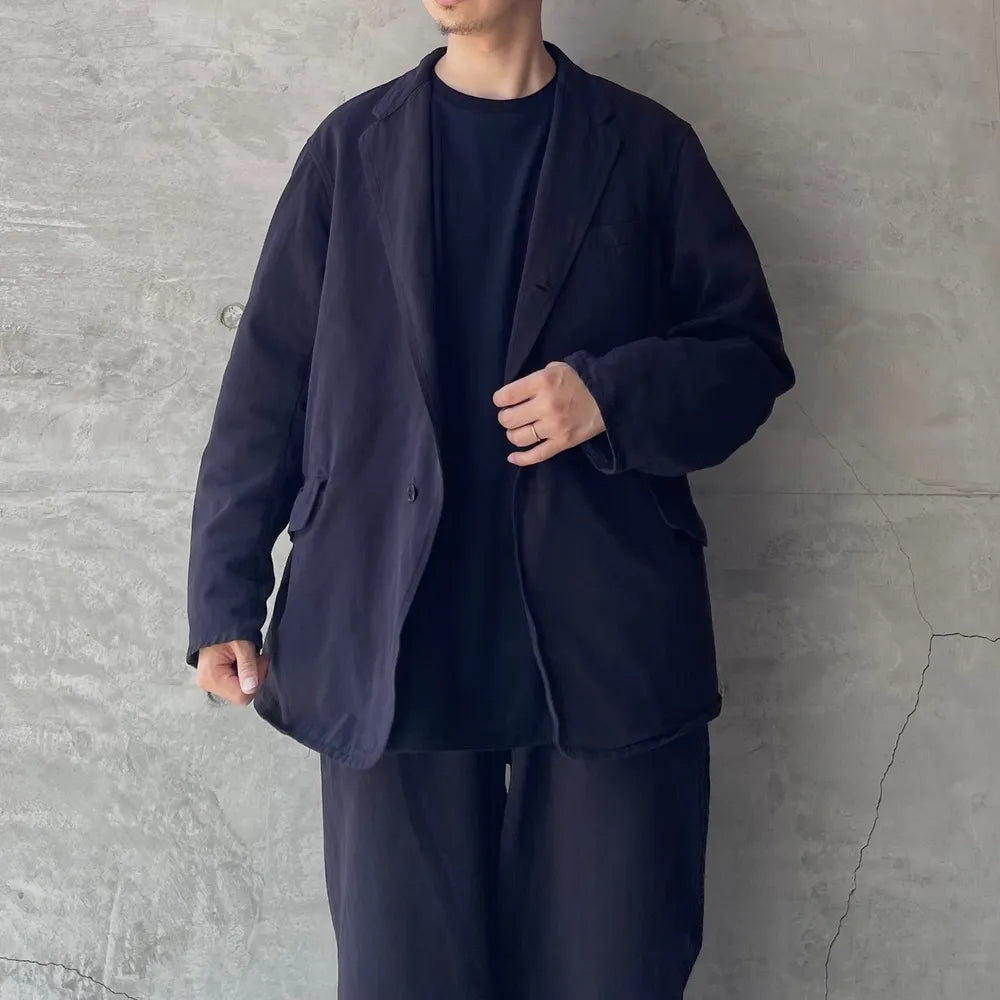 COMOLI 製品染 ジャケット ドロスト セットアップ NAVY サイズ1 COMOLI 製品染 ジャケット ドロスト セットアップ NAVY サイズ1