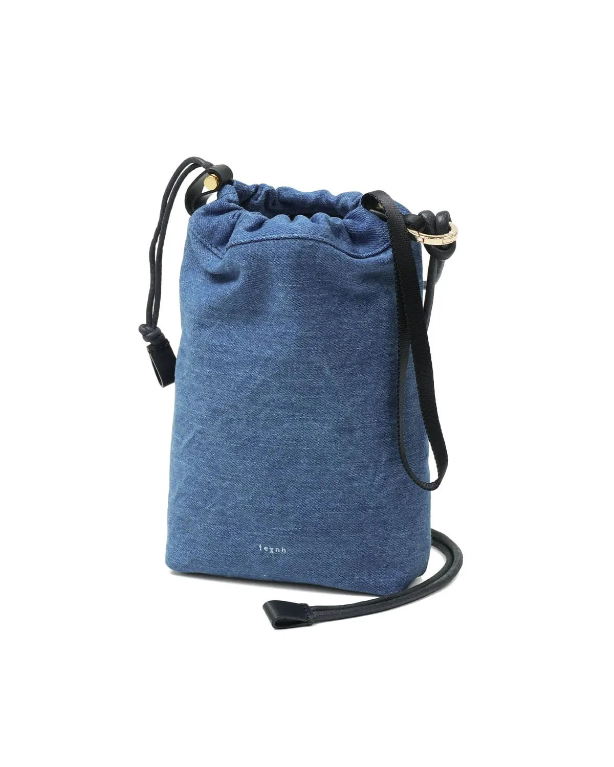 texnh / DRAWSTRING POUCH M / WASHED DENIM (B11-01125-FGO)