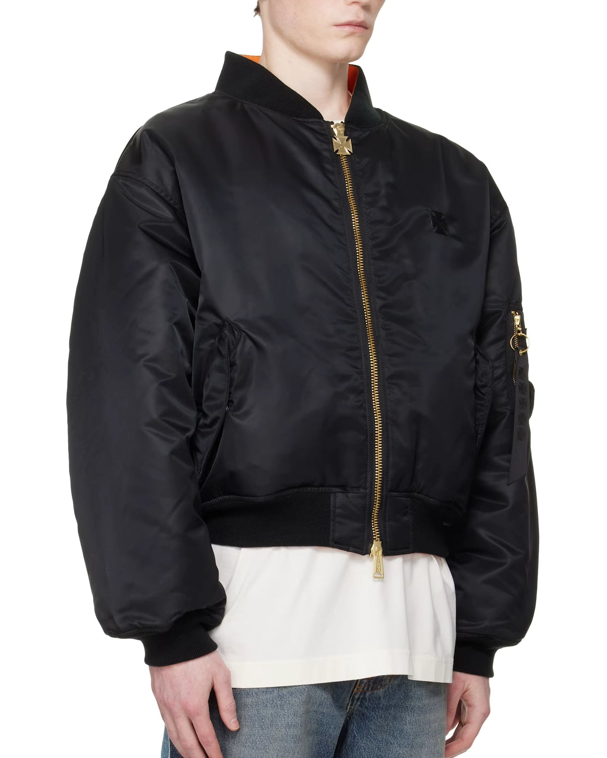 【難有り】VETEMENTS ヴェトモン短丈 bomber jacket VETEMENTS (ヴェトモン) / LEATHER CROSSES BOMBER JACKET | 公式通販