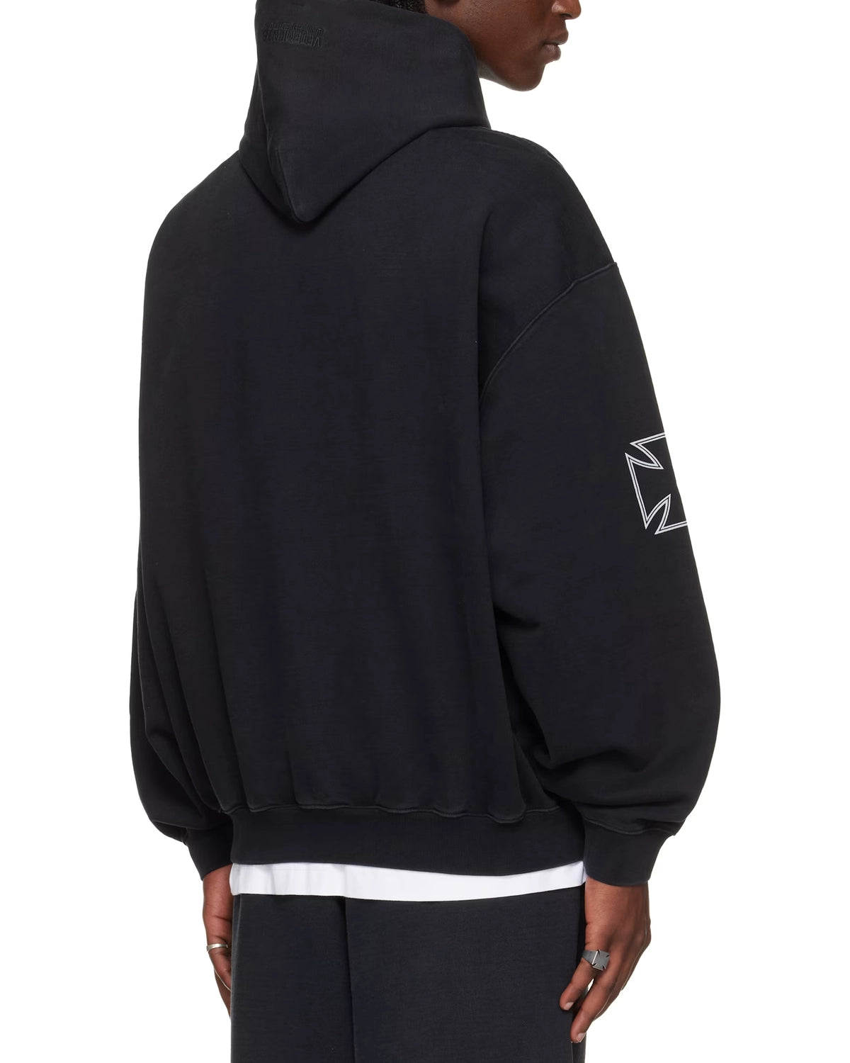 VETEMENTS / TRIPPLE BIKER CROSS LOGO HOODIE (ME76HD161B)
