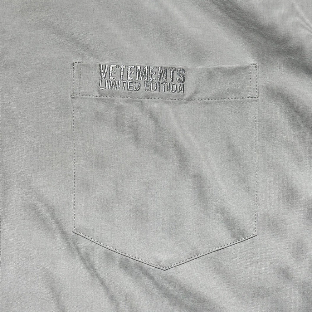 VETEMENTS / WASHED-OUT JERSEY CLASSIC SHIRT