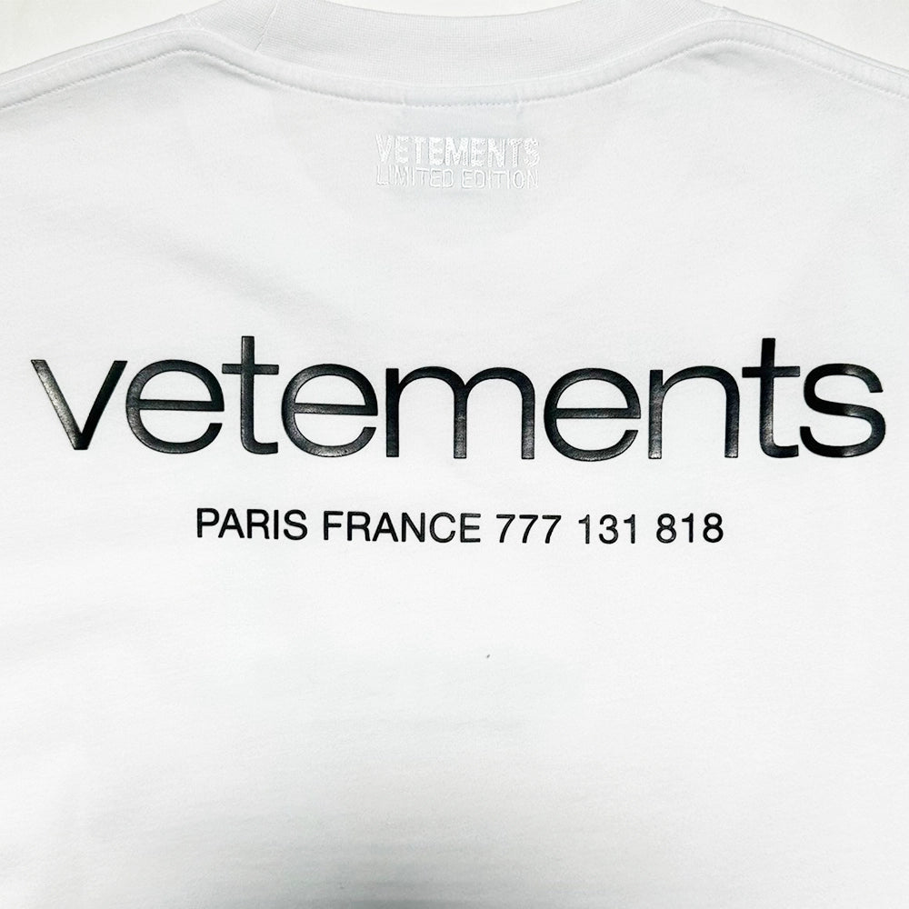 VETEMENTS / URBAN LOGO REGULAR FIT T-SHIRT