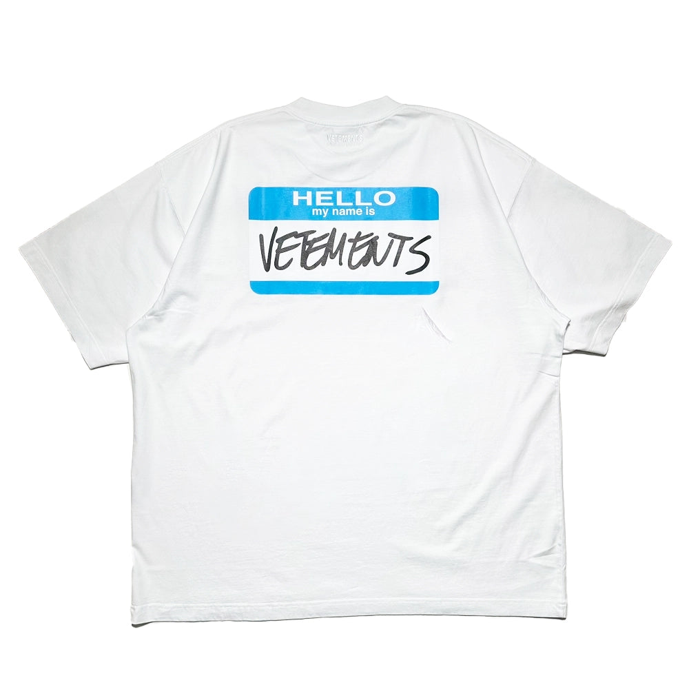 VETEMENTS / MY NAME IS VETEMENTS T-SHIRT