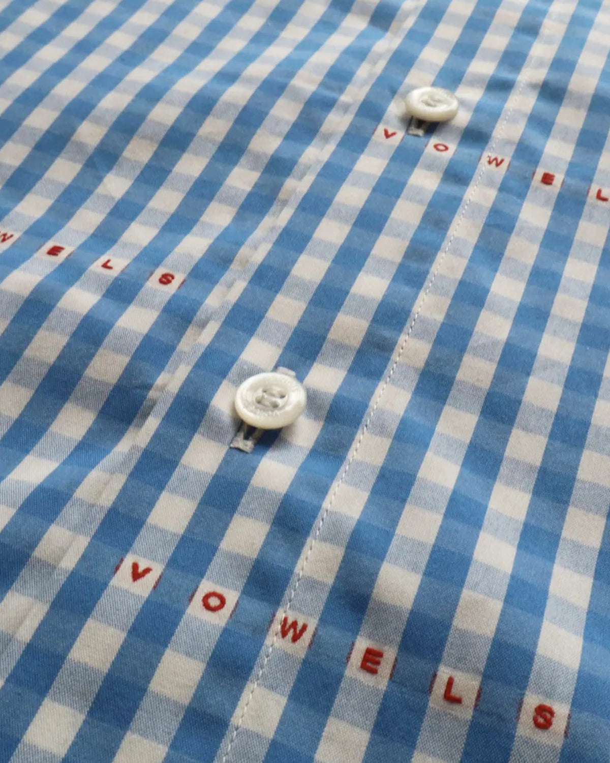 vowels / MICRO PLAID SHIRT (VO-26SS-SH035)