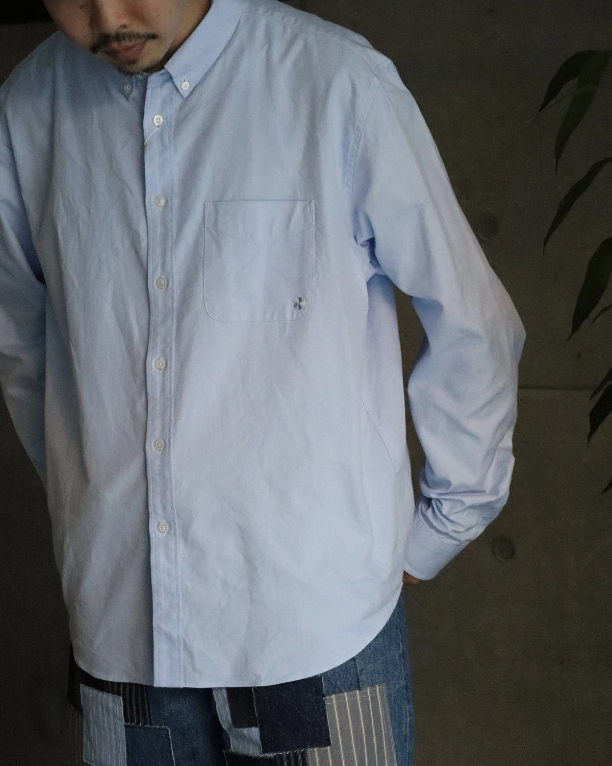 vowels の L/S Oxford Button Down Shirt (VO-CORE-SH004)