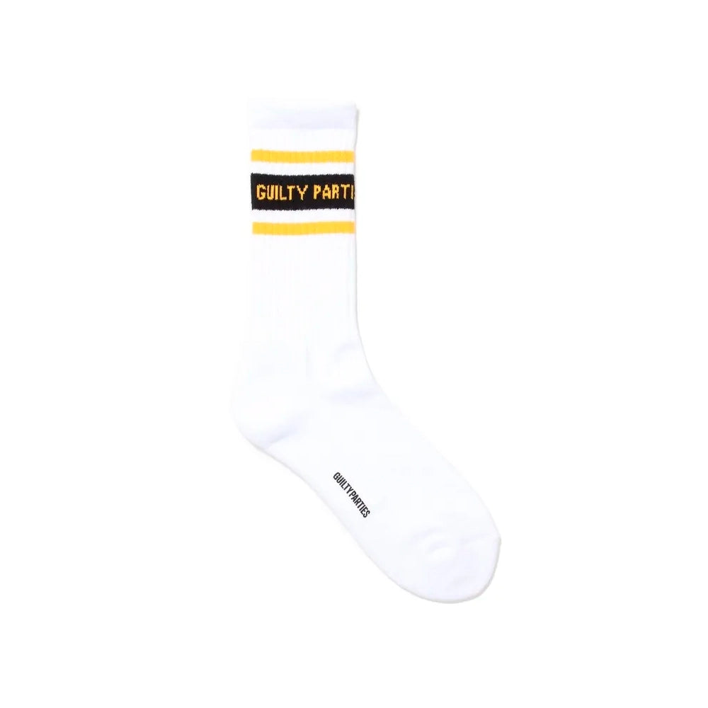 WACKO MARIA / SKATER SOCKS -TYPE2- WHITE (24FW-WMA-SO02)