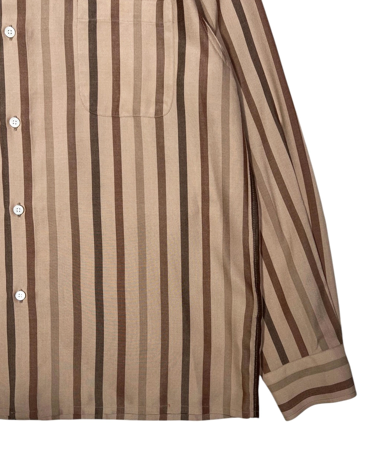 WACKO MARIA / STRIPED REGULAR COLLAR SHIRT L/S (25SSE-WMS-RC01)