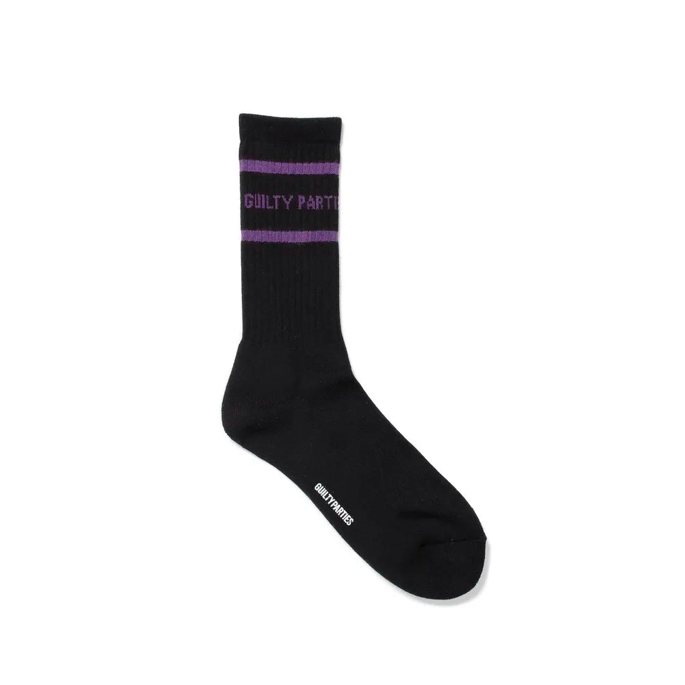 WACKO MARIA / SKATER SOCKS -TYPE2- BLACK (24FW-WMA-SO02)